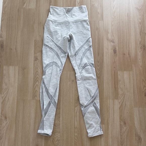lululemon athletica Pants - Lululemon Athletica Striped Gray Leggings
